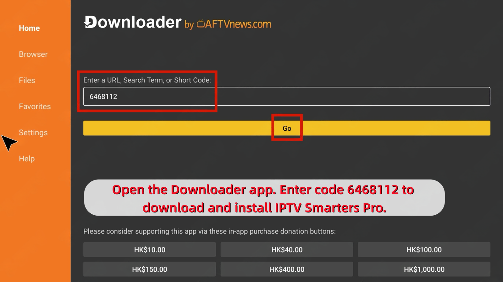 Enter Download Code